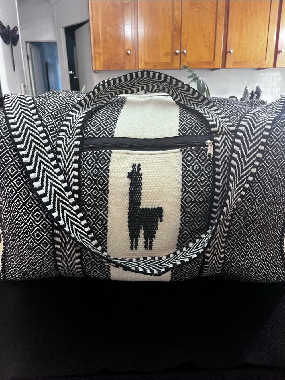 Artisan Handmade Peruvian Alpaca Wool Travel Bag Weekender